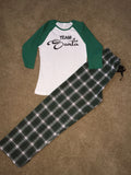 Christmas Pajama Set - Team Santa - Christmas Apparel - Ruffles with Love - RWL