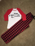Christmas Pajama Set - Team Santa - Christmas Apparel - Ruffles with Love - RWL