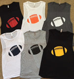 Football Tank -  Ruffles with Love - Muscle Tank - Custom Football Tank
