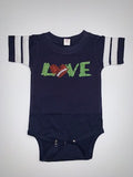 Football Short Sleeve Onesie - Pick Your Colors - Mia Grace Designs