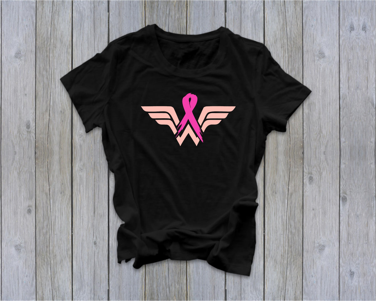 Breast cancer shop wonder woman shirt