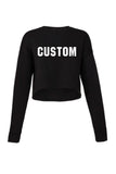 Custom  - Ruffles with Love - Design Your Own Crop Sweatshirt