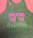 Sweating for the Wedding in GRAY Work-out Tank Top