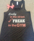 Lady in the Street Racerback Tank