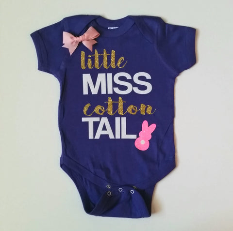 Little Miss Cotton Tail - Easter - Mia Grace Designs -  Body Suit - Onesie - Ruffles with Love - Baby Clothing - RWL Kids