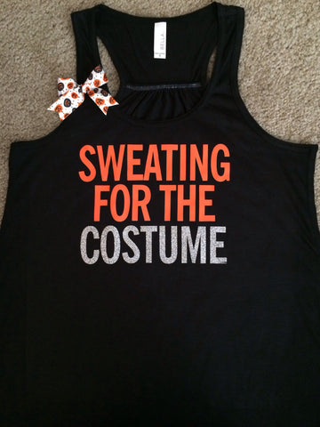 Sweating for the Costume - Ruffles with Love - Halloween Tank - Womens Fitness