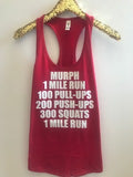 Murph - Crossfit Tank - Ruffles with Love - 4th of July - Racerback Tank - Womens Fitness - Graphic Tee