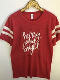 Merry and Bright - Christmas Shirt - Ruffles with Love - RWL