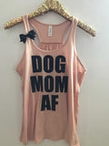 Dog Mom AF - Ruffles with Love - Racerback Tank - RWL