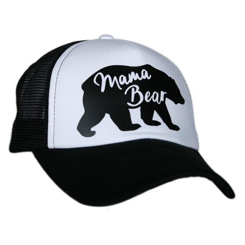 Mama Bear - White - HAT - Ruffles with Love - RWL