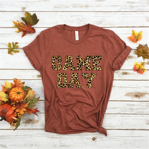 Game Day Leopard - Ruffles with Love - Tee