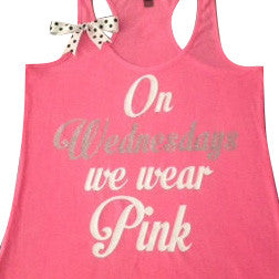 On Wednesdays we wear pink Racerback Tank