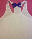 Sweating for the Wedding in PURPLE Work-out Tank Top