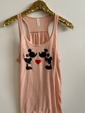 IG - FLASH SALE - Mickey and Minnie -  Ruffles with Love - Racerback Tank - Womens Fitness