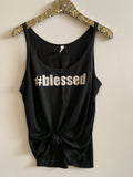 IG - FLASH SALE - #blessed - Ruffles with Love - Racerback Tank - Womens Fitness