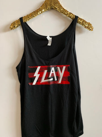 IG - FLASH SALE - Slay -  Ruffles with Love - Racerback Tank - Womens Fitness