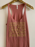 IG - FLASH SALE - I Drank So Much Champagne - Ruffles with Love - Racerback Tank - Womens Fitness