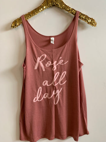 IG - FLASH SALE - Rose all Day -  Ruffles with Love - Racerback Tank - Womens Fitness