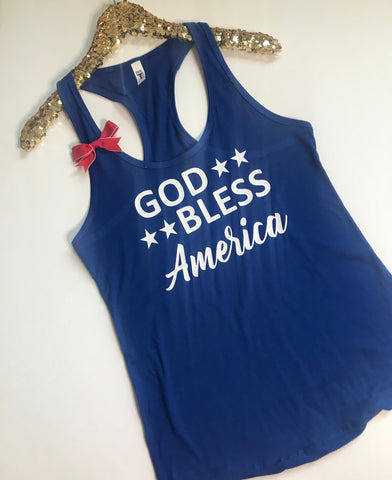 God Bless America - Ruffles with Love - Patriotic Shirt - Graphic Tank