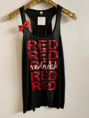 IG - FLASH SALE - Redneck Tank -  Ruffles with Love - Racerback Tank - Womens Fitness