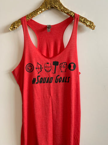 IG - FLASH SALE - Squad Goals -  Ruffles with Love - Racerback Tank - Womens Fitness