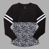Black Leopard Jersey Shirt - Gym Wear - To and From - Womens Fitness - Ruffles with love - RWL