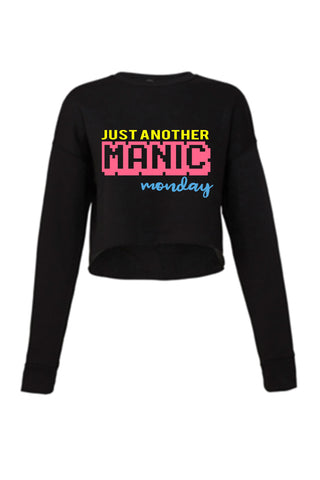 Just Another Manic Monday - Crop Sweatshirt  - Ruffles with Love -  Crop Sweatshirt