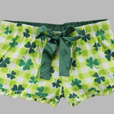 St. Patricks Day - Flannel Shorts - Ruffles with Love