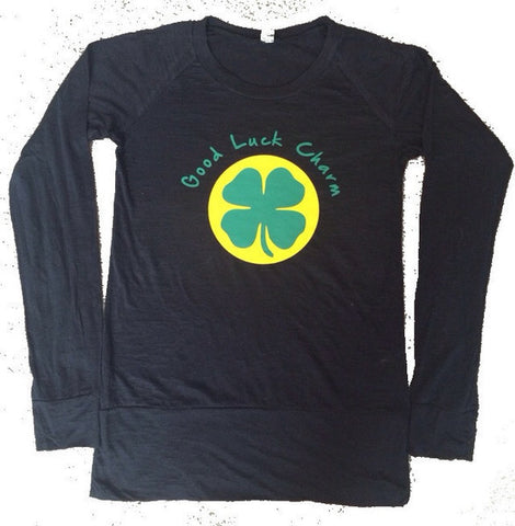 Good Luck Charm - Saint Patricks Day - Long Sleeve Shirt  - Ruffles with Love