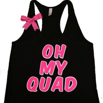 Oh My Quad - Pink - Ruffles with Love - Fitness Tank - Womens Workout Clothing