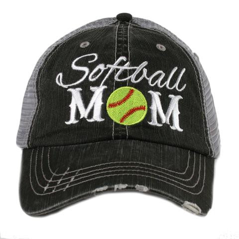 Softball Mom - HAT - Ruffles with Love - RWL