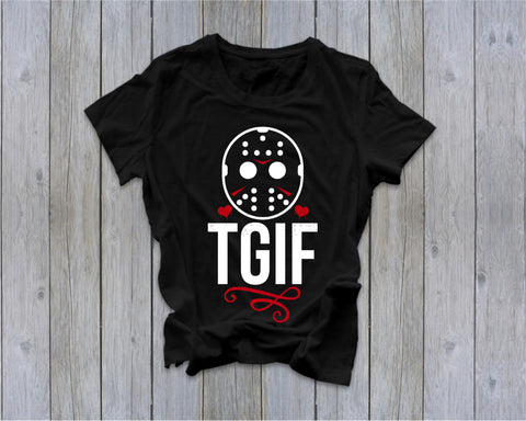 TGIF - Jason- Friday the 13th  - Ruffles with Love - Tee