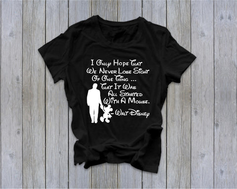 It All Started with a Mouse - Walt Disney - Ruffles with Love - Tee