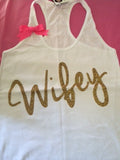Wifey Tank - Ruffles with Love - Racerback Tank - Womens Fitness - Workout Clothing - Workout Shirts with Sayings